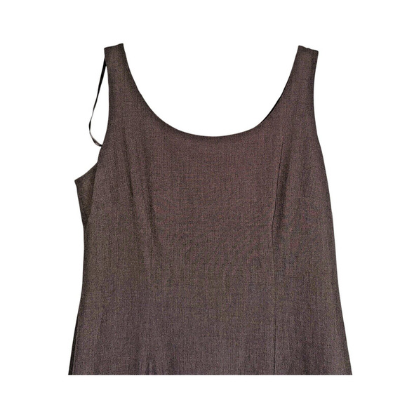 Jessica Howard Sz 12 Midi Sheath‎ Dress Business Cocktail Neutral Dark Academia - Picture 3 of 12